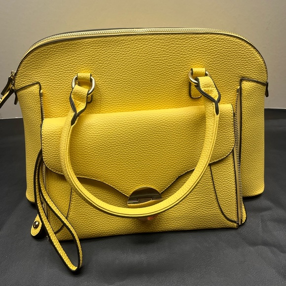 Black Rivet Handbags - BR Dani satchel - Yellow - Brand new with tags